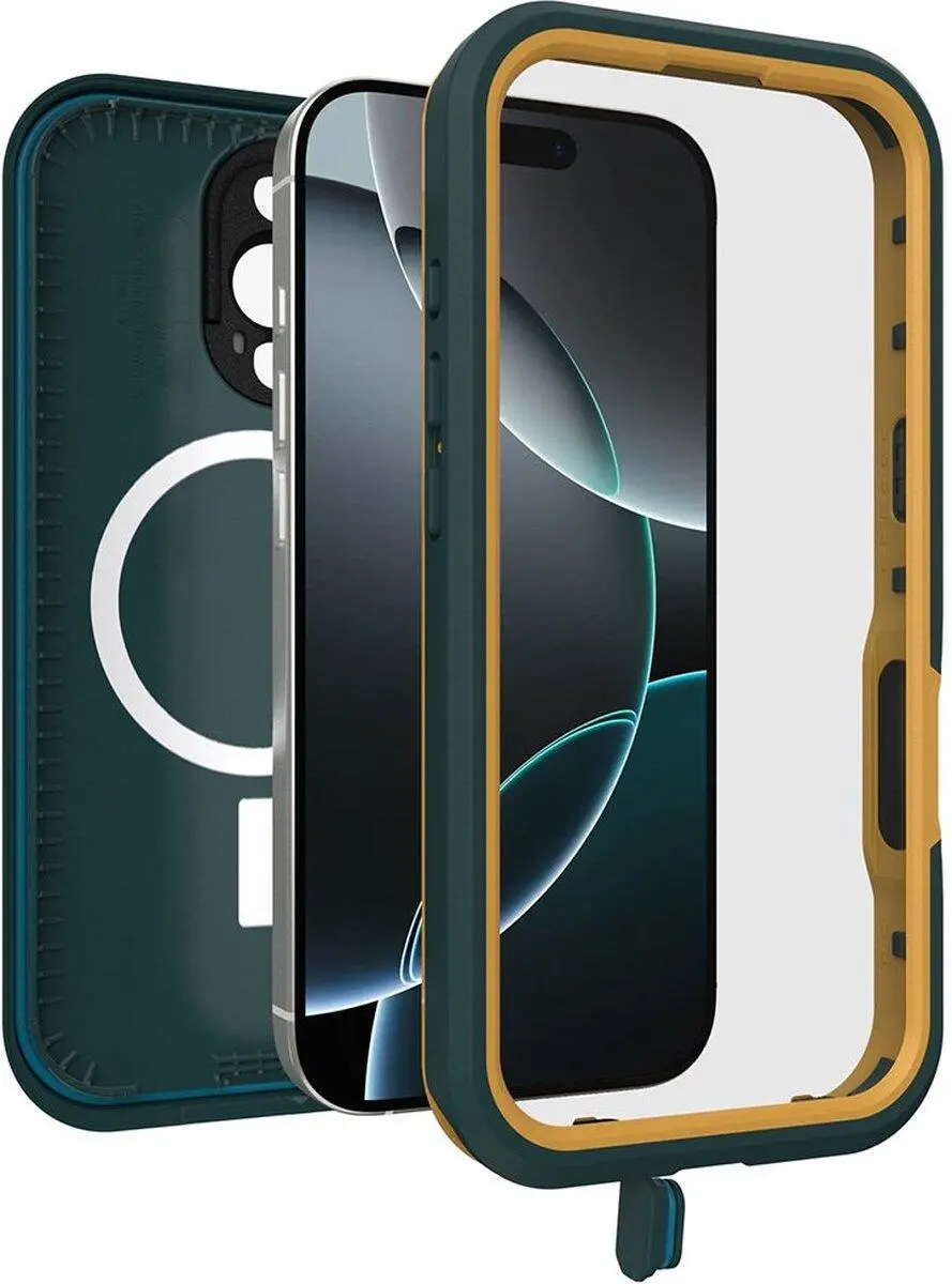 OtterBox Fre MagSafe Apple iPhone 16 Pro Hoesje Waterdicht Full Protect Groen afbeelding 4