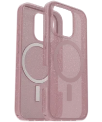 OtterBox Symmetry MagSafe Apple iPhone 16 Pro Hoesje Clear Roze