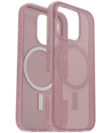 OtterBox Symmetry MagSafe Apple iPhone 16 Pro Hoesje Clear Roze Hoesjes