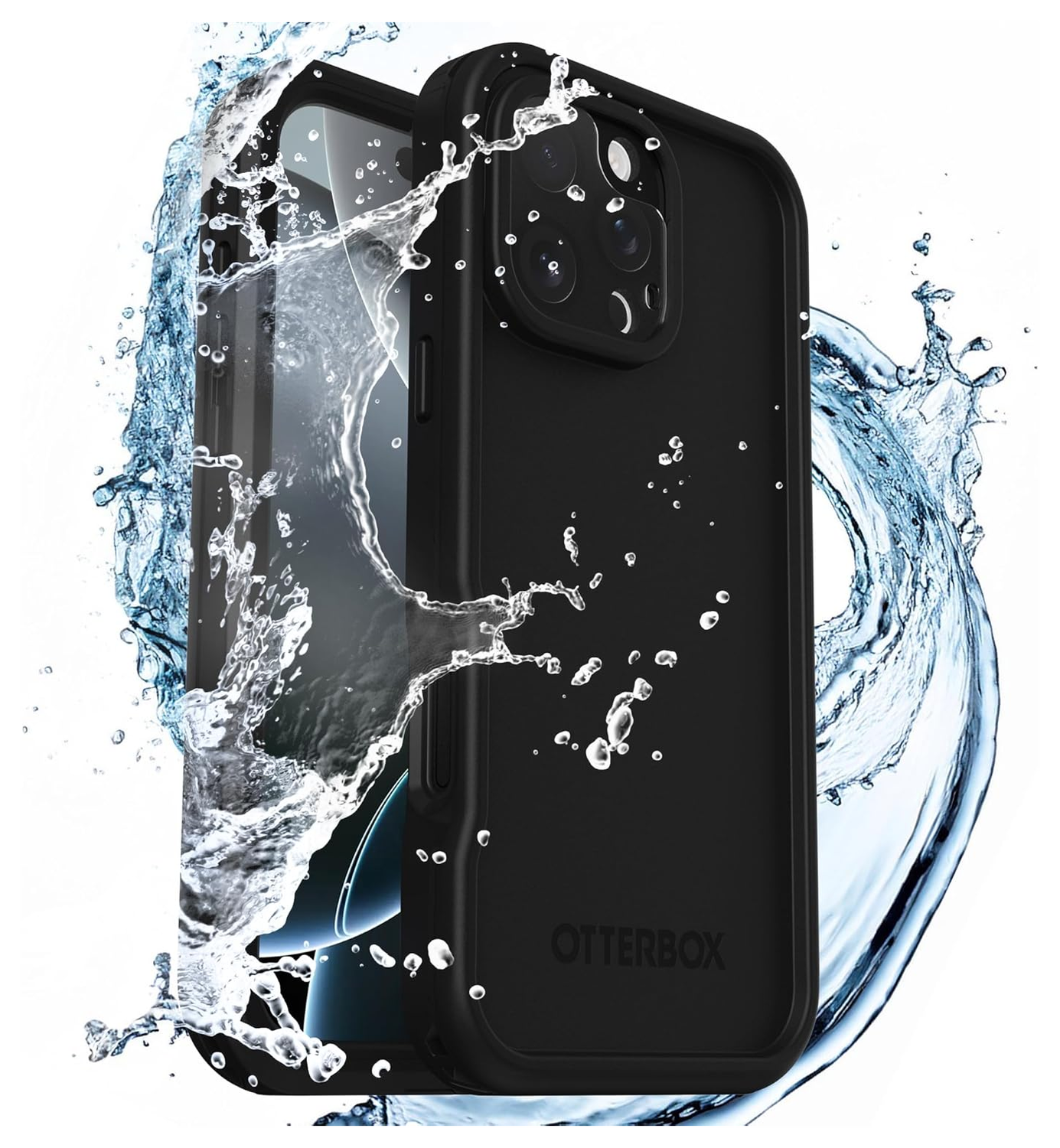 OtterBox Fre MagSafe iPhone 16 Pro Max Hoesje Waterdicht Full Protect Zwart afbeelding 3