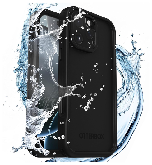 OtterBox Fre MagSafe iPhone 16 Pro Max Hoesje Waterdicht Full Protect Zwart afbeelding 3