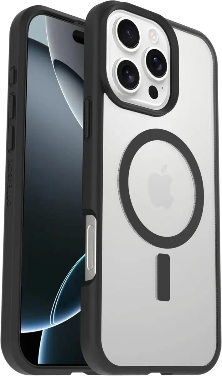 OtterBox React MagSafe Apple iPhone 16 Pro Max Hoesje Back Cover Zwart afbeelding 1