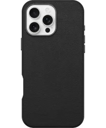 OtterBox Symmetry Cactus Leer MagSafe Apple iPhone 16 Pro Max Hoesje Zwart