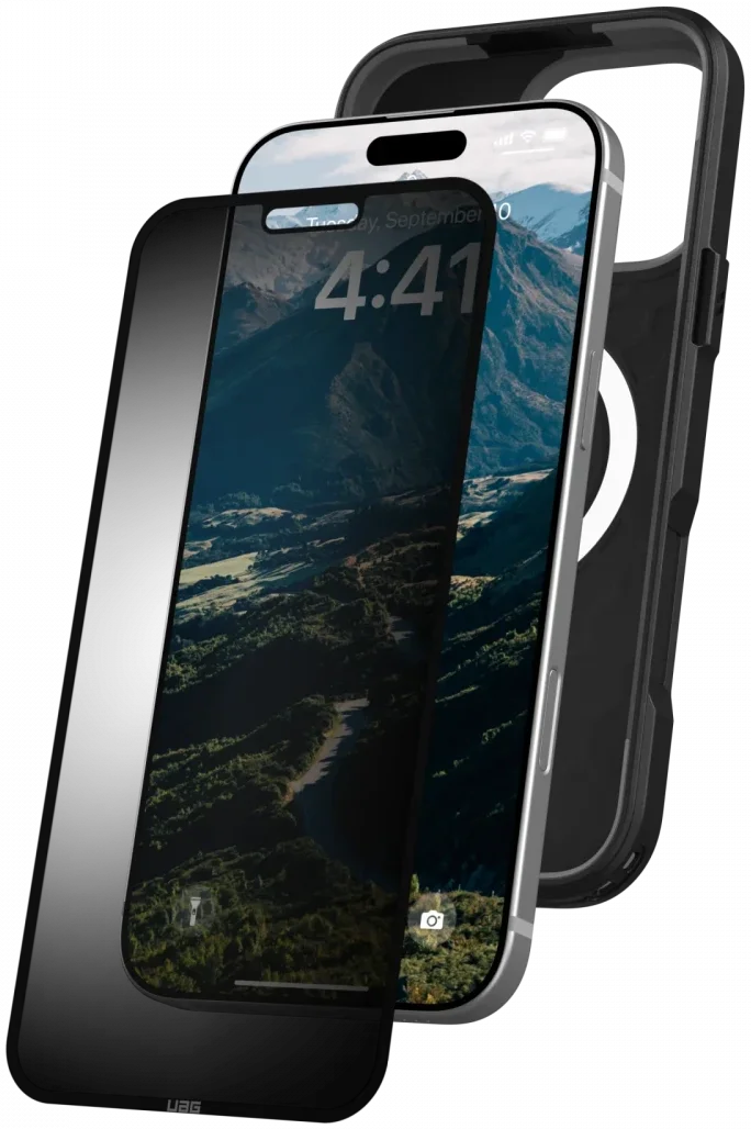UAG Apple iPhone 16 Pro Max Screen Protector Herbruikbare Privacy Glass afbeelding 4