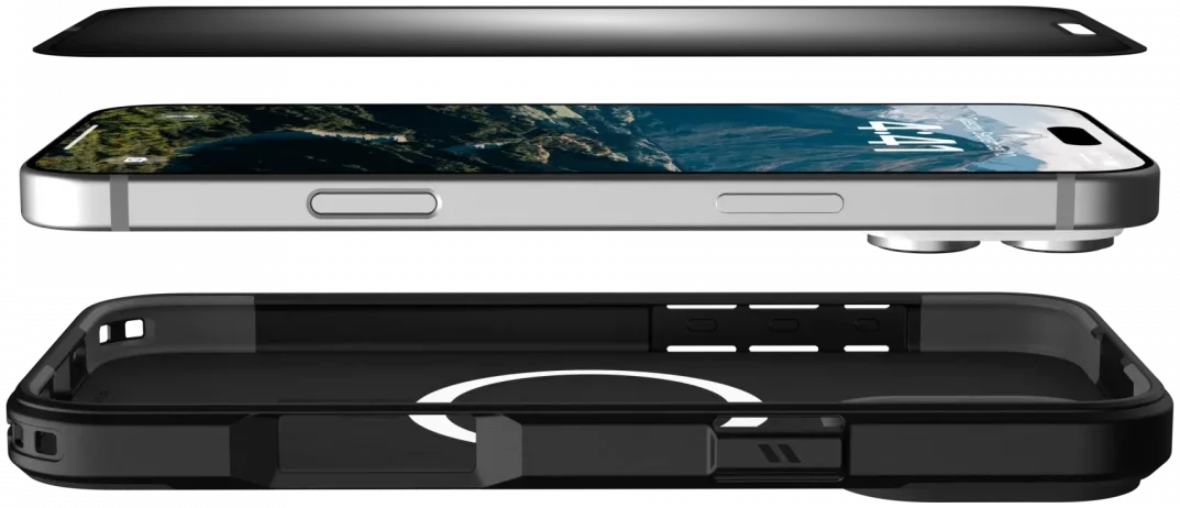 UAG Apple iPhone 16 Pro Max Screen Protector Herbruikbare Privacy Glass afbeelding 5
