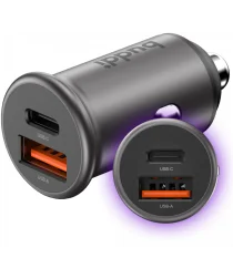 Buddi Power 45W Autolader USB-A + C Poort met Snelladen Grijs afbeelding