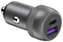 Buddi Power 89W Autolader USB-A + C Poort met Snelladen Grijs afbeelding 7