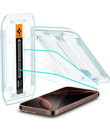 Spigen EZ Fit GLAS.tR Apple iPhone 16 Pro Max Screen Protector 2-Pack Screen Protectors