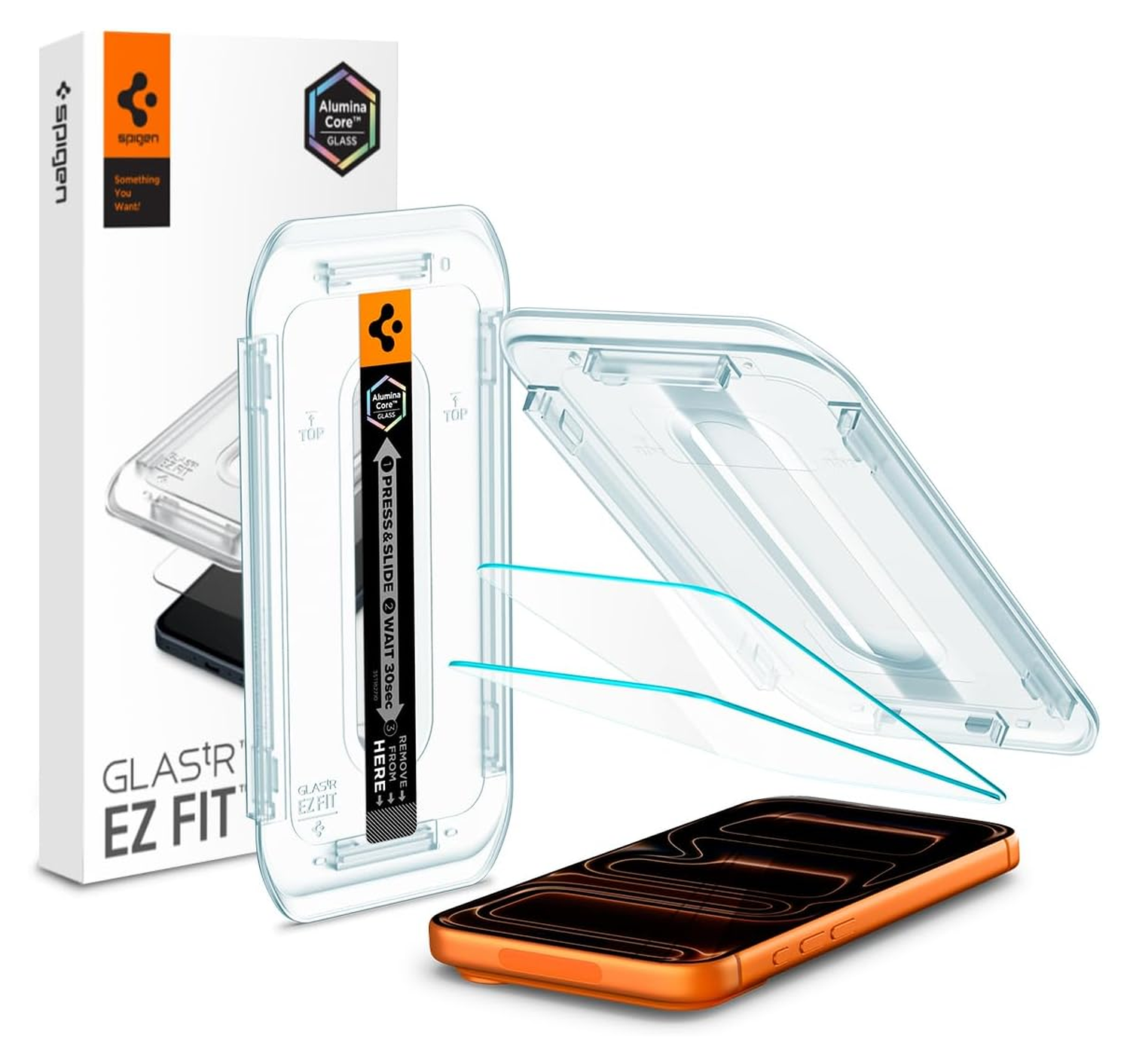 Spigen Glas.tR EZ Fit iPhone 17 Pro Max / 16 Pro Max Screen Protector 2-Pack afbeelding 1