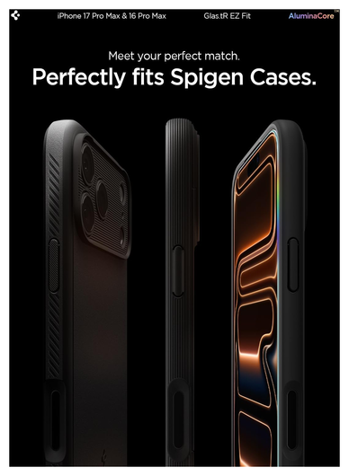 Spigen Glas.tR EZ Fit iPhone 17 Pro Max / 16 Pro Max Screen Protector 2-Pack afbeelding 9