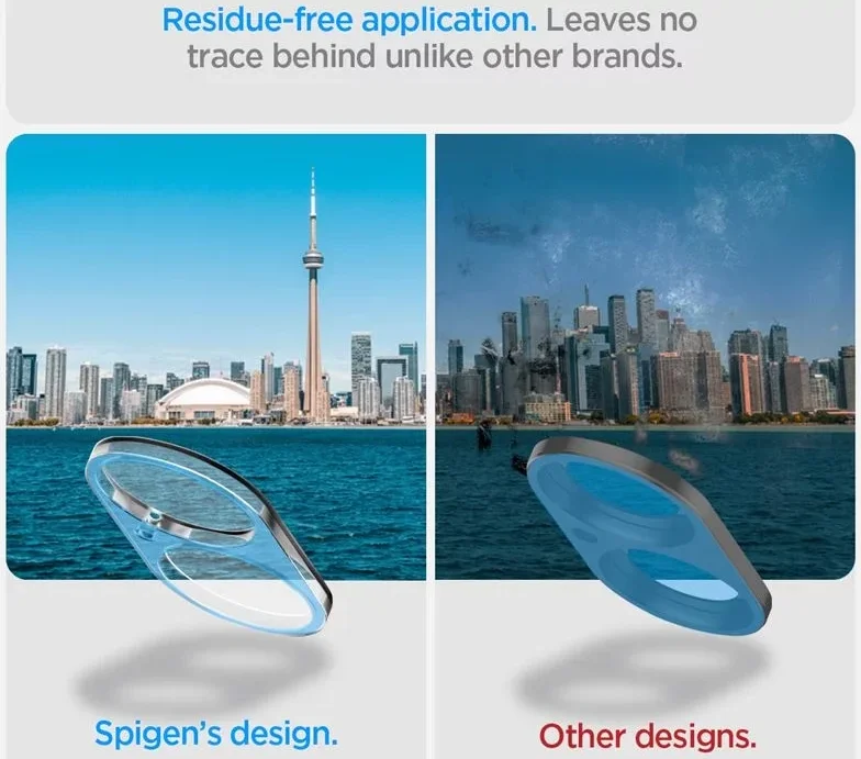 Spigen Optik Apple iPhone 16 / 16 Plus Camera Lens Protector Transparant 2-Pack afbeelding 6