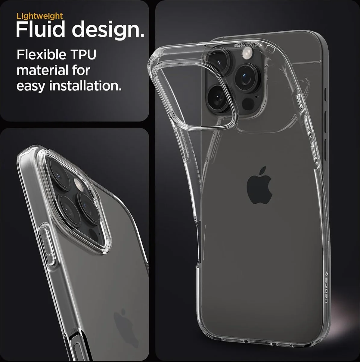 Spigen Liquid Crystal Apple iPhone 16 Pro Max Hoesje Back Cover Transparant afbeelding 3