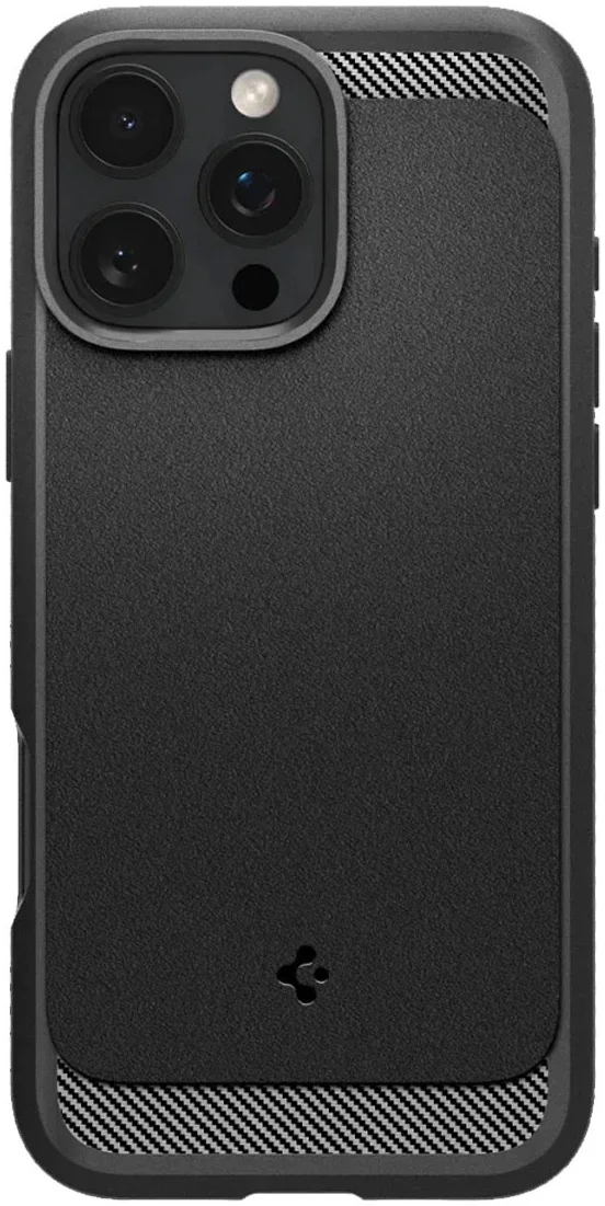 Spigen Rugged Armor MagFit iPhone 16 Pro Max Hoesje Back Cover MagSafe Zwart afbeelding 2
