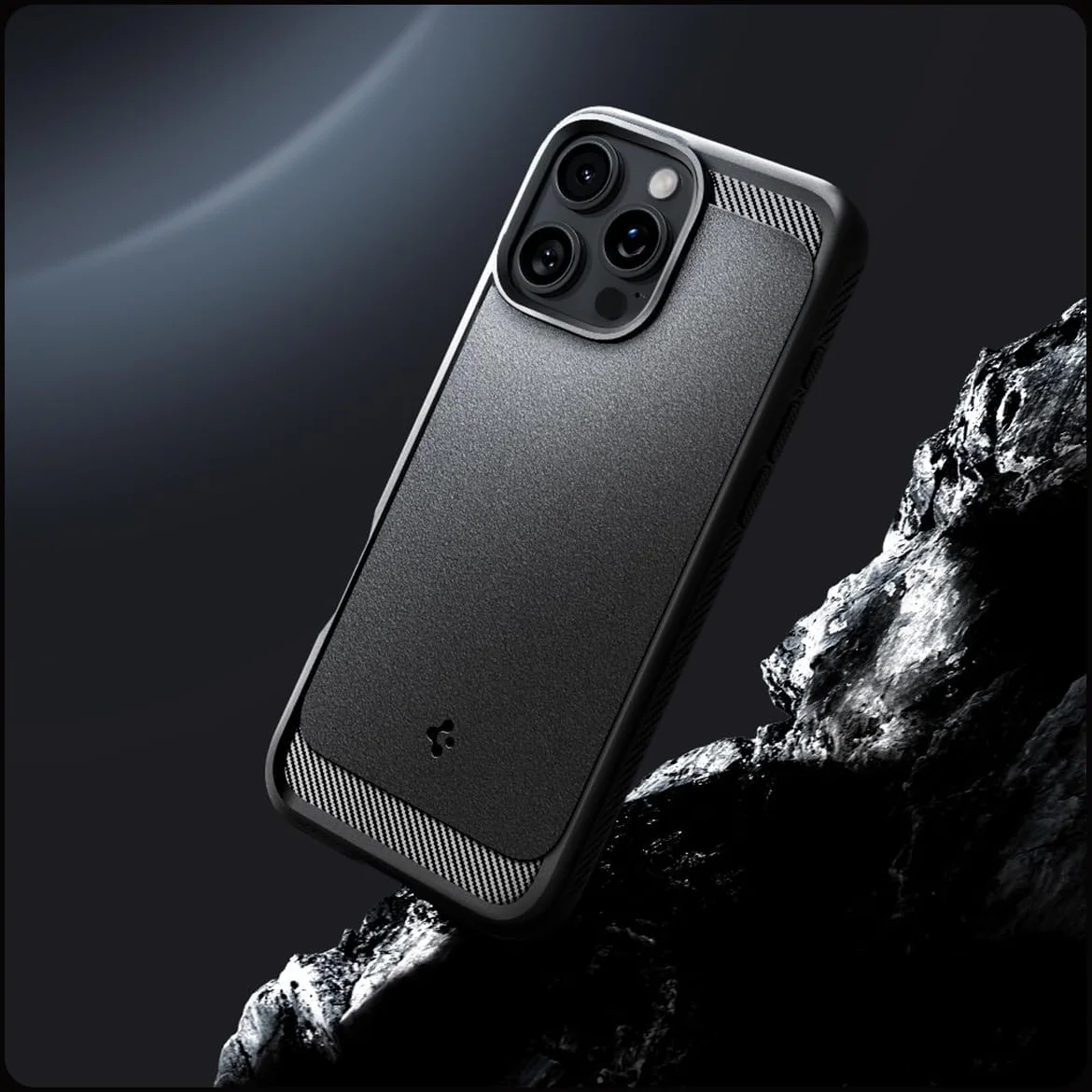 Spigen Rugged Armor MagFit iPhone 16 Pro Max Hoesje Back Cover MagSafe Zwart afbeelding 8