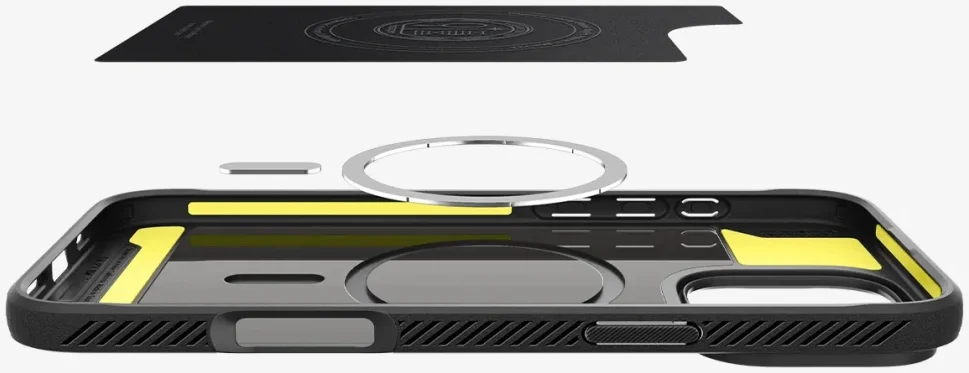Spigen Rugged Armor MagFit iPhone 16 Pro Max Hoesje Back Cover MagSafe Zwart afbeelding 9