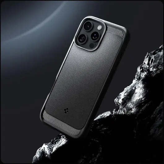 Spigen Rugged Armor MagFit iPhone 16 Pro Max Hoesje Back Cover MagSafe Zwart afbeelding 8