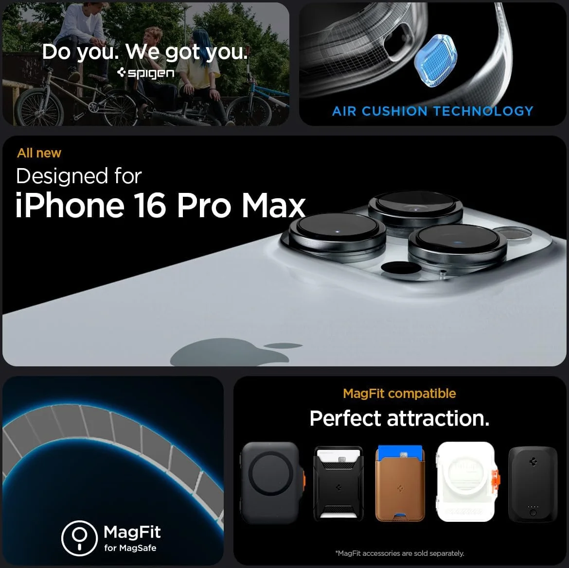 Spigen Rugged Armor MagFit iPhone 16 Pro Max Hoesje Back Cover MagSafe Grijs afbeelding 3