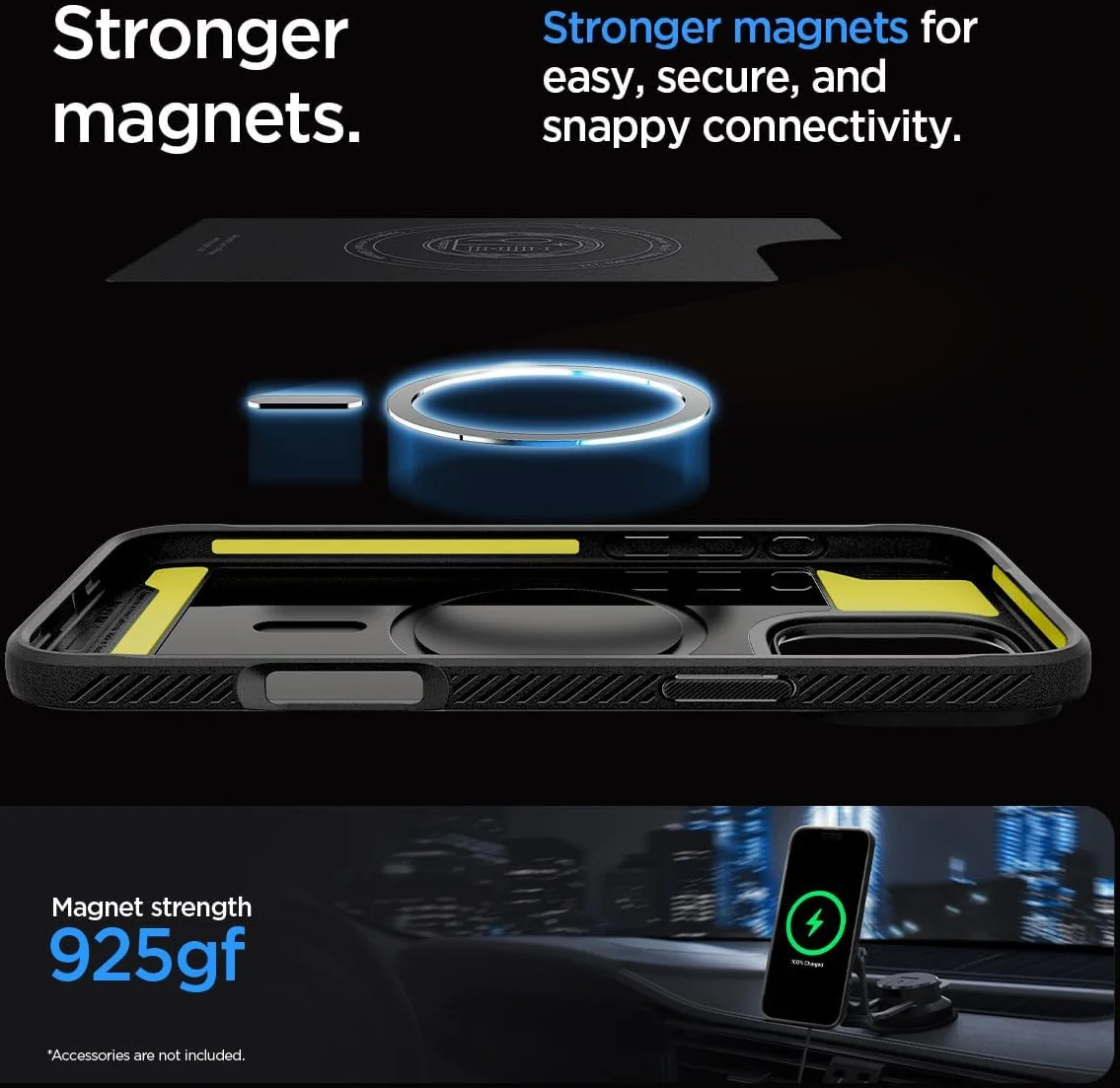 Spigen Rugged Armor MagFit iPhone 16 Pro Max Hoesje Back Cover MagSafe Grijs afbeelding 6