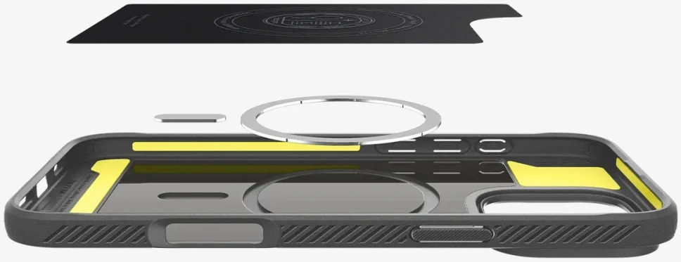 Spigen Rugged Armor MagFit iPhone 16 Pro Max Hoesje Back Cover MagSafe Grijs afbeelding 9