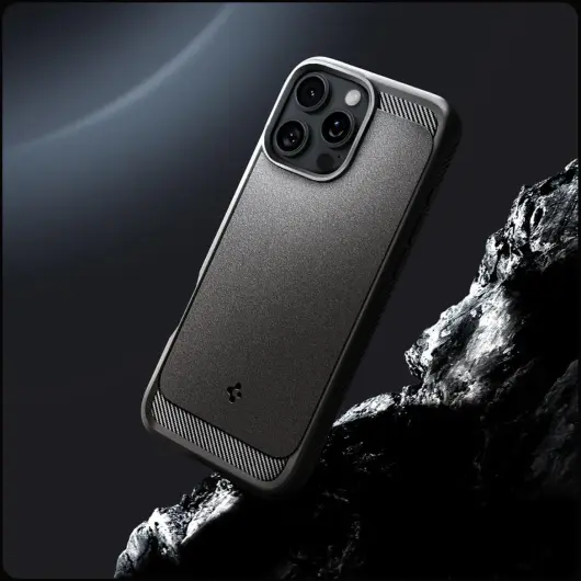 Spigen Rugged Armor MagFit iPhone 16 Pro Max Hoesje Back Cover MagSafe Grijs afbeelding 8