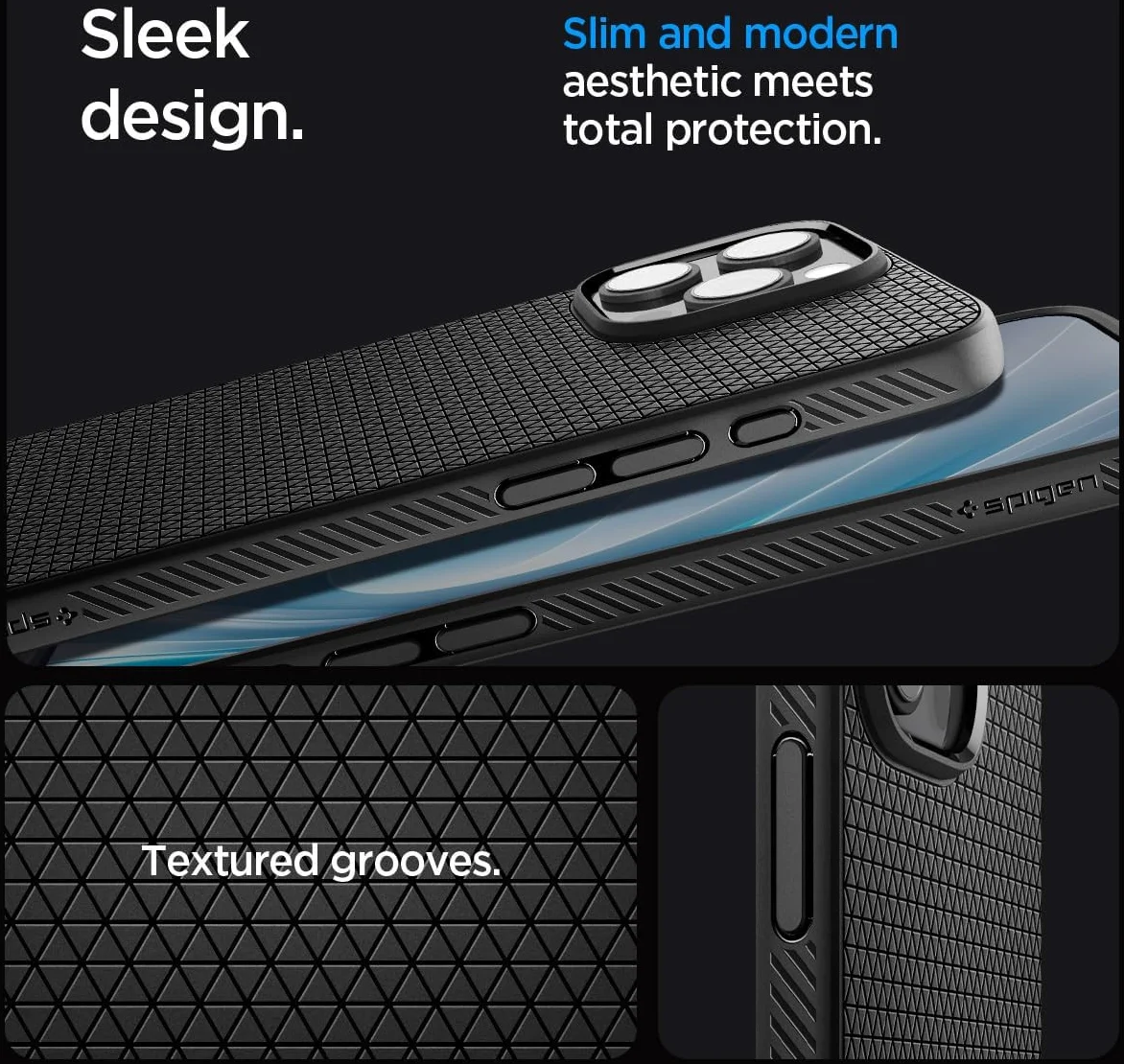 Spigen Liquid Air Apple iPhone 16 Pro Max Hoesje Back Cover Zwart afbeelding 5