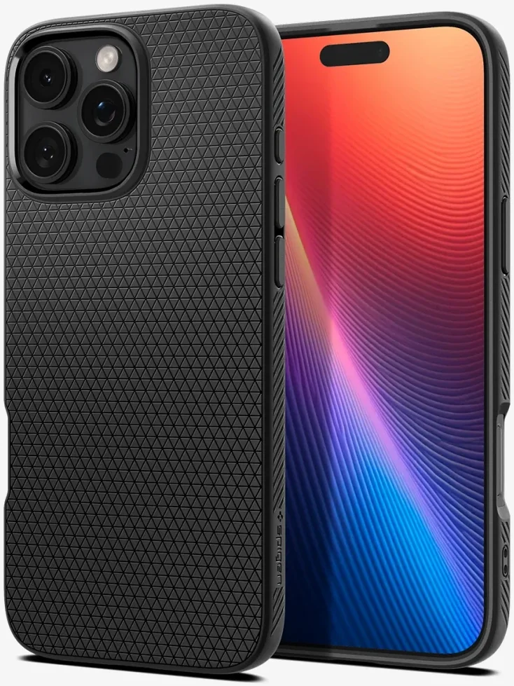 Spigen Liquid Air Apple iPhone 16 Pro Max Hoesje Back Cover Zwart afbeelding 9