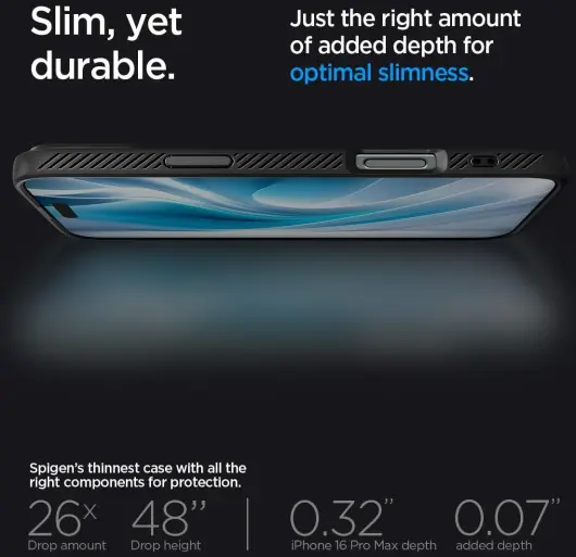 Spigen Liquid Air Apple iPhone 16 Pro Max Hoesje Back Cover Zwart afbeelding 8