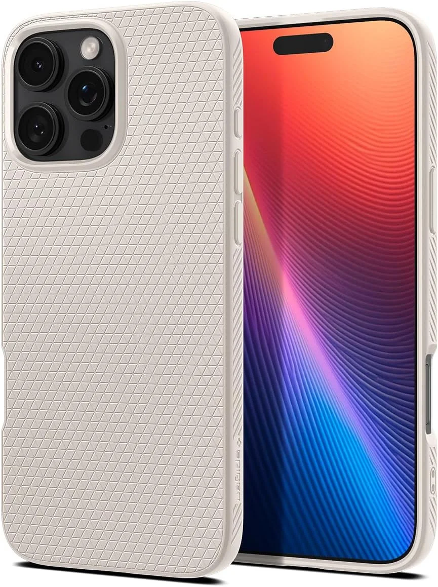 Spigen Liquid Air Apple iPhone 16 Pro Max Hoesje Back Cover Titanium afbeelding 1