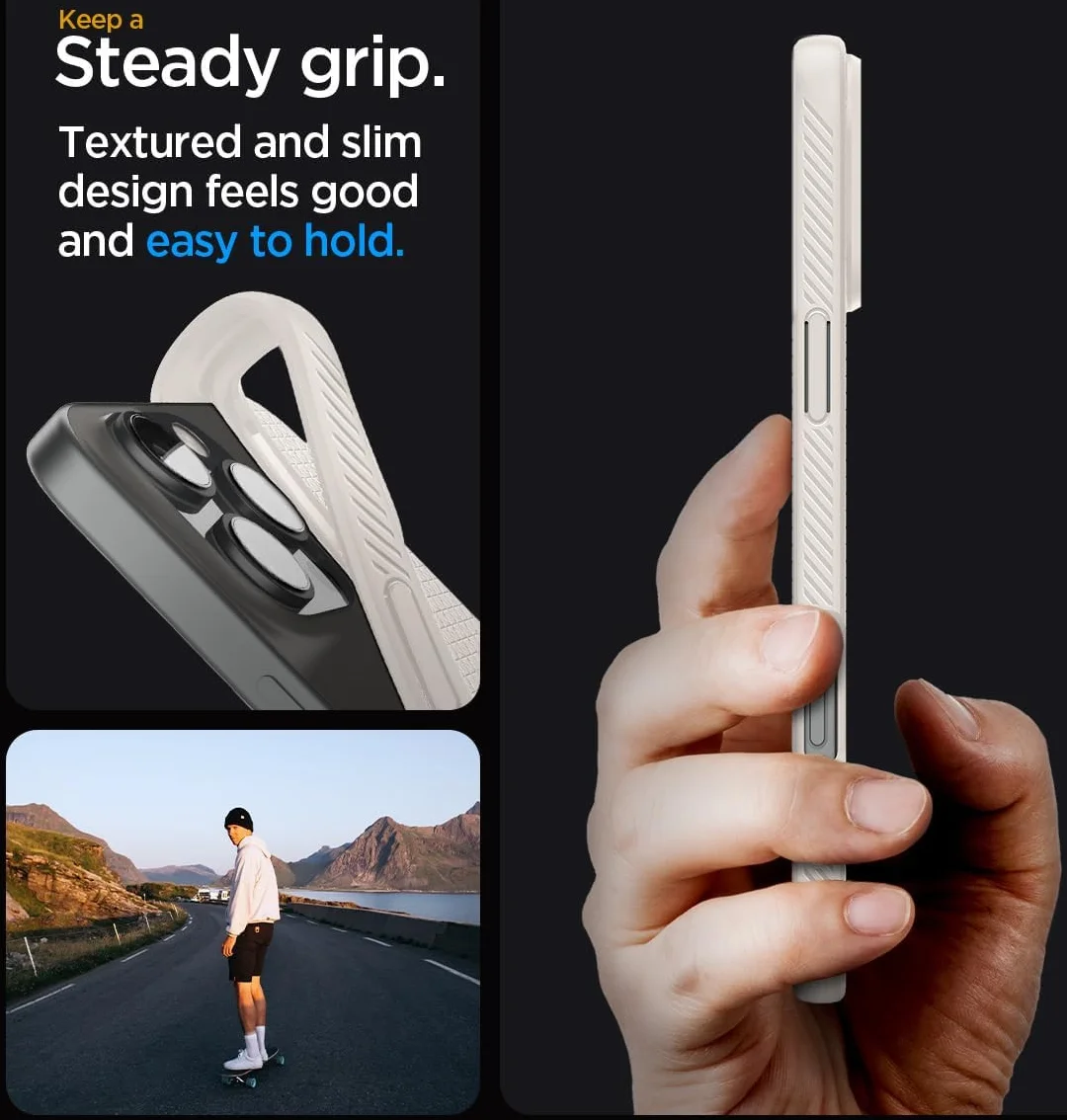 Spigen Liquid Air Apple iPhone 16 Pro Max Hoesje Back Cover Titanium afbeelding 5