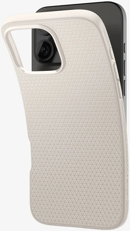 Spigen Liquid Air Apple iPhone 16 Pro Max Hoesje Back Cover Titanium afbeelding 9