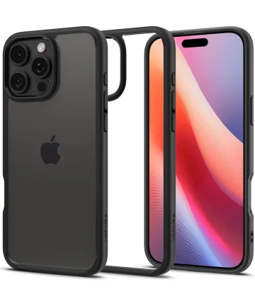 Spigen Ultra Hybrid Apple iPhone 16 Pro Max Hoesje Back Cover Zwart Hoesjes