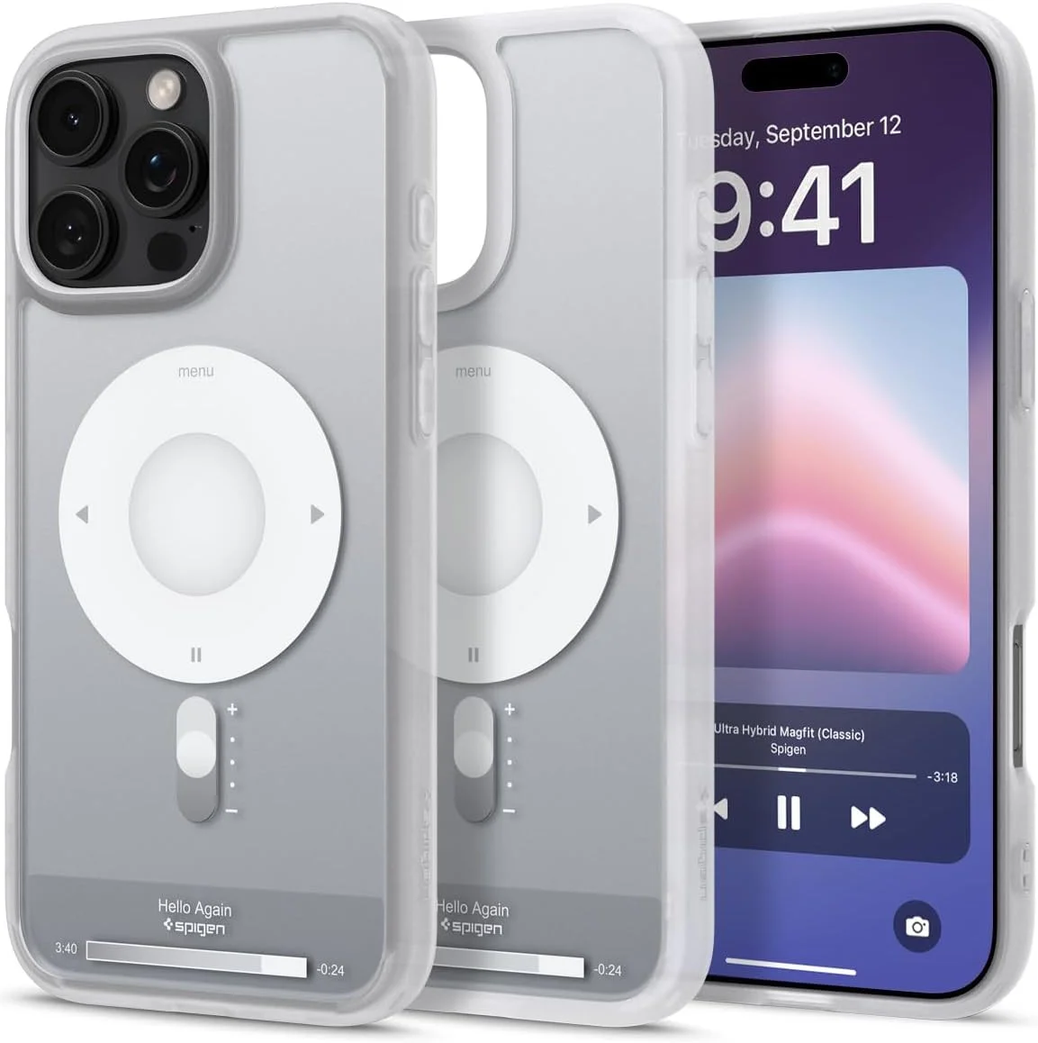 Spigen Ultra Hybrid MagFit Apple iPhone 16 Pro Max Hoesje MagSafe Classic Zilver afbeelding 1