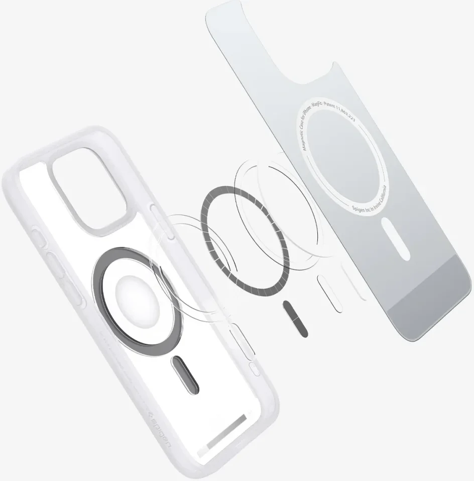 Spigen Ultra Hybrid MagFit Apple iPhone 16 Pro Max Hoesje MagSafe Classic Zilver afbeelding 11