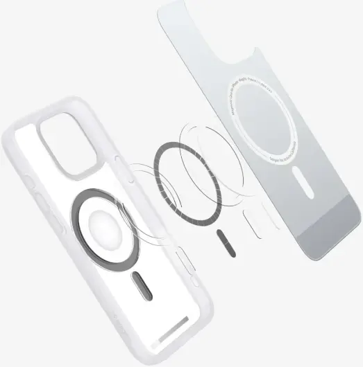 Spigen Ultra Hybrid MagFit Apple iPhone 16 Pro Max Hoesje MagSafe Classic Zilver afbeelding 11