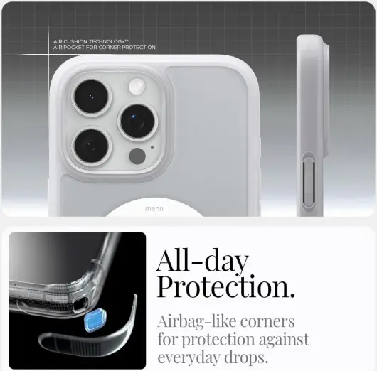 Spigen Ultra Hybrid MagFit Apple iPhone 16 Pro Max Hoesje MagSafe Classic Zilver afbeelding 4