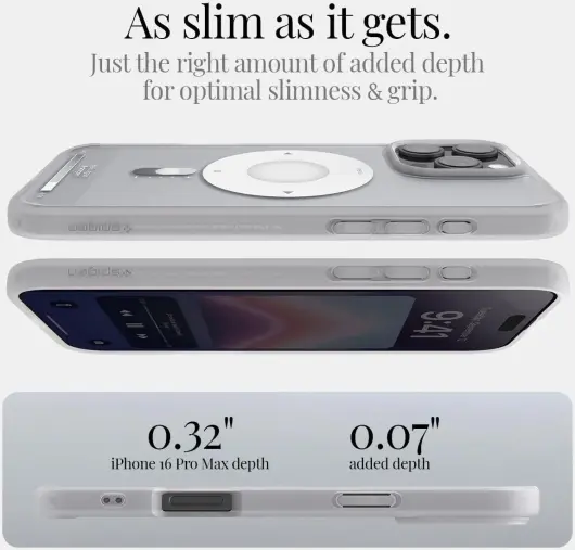Spigen Ultra Hybrid MagFit Apple iPhone 16 Pro Max Hoesje MagSafe Classic Zilver afbeelding 8