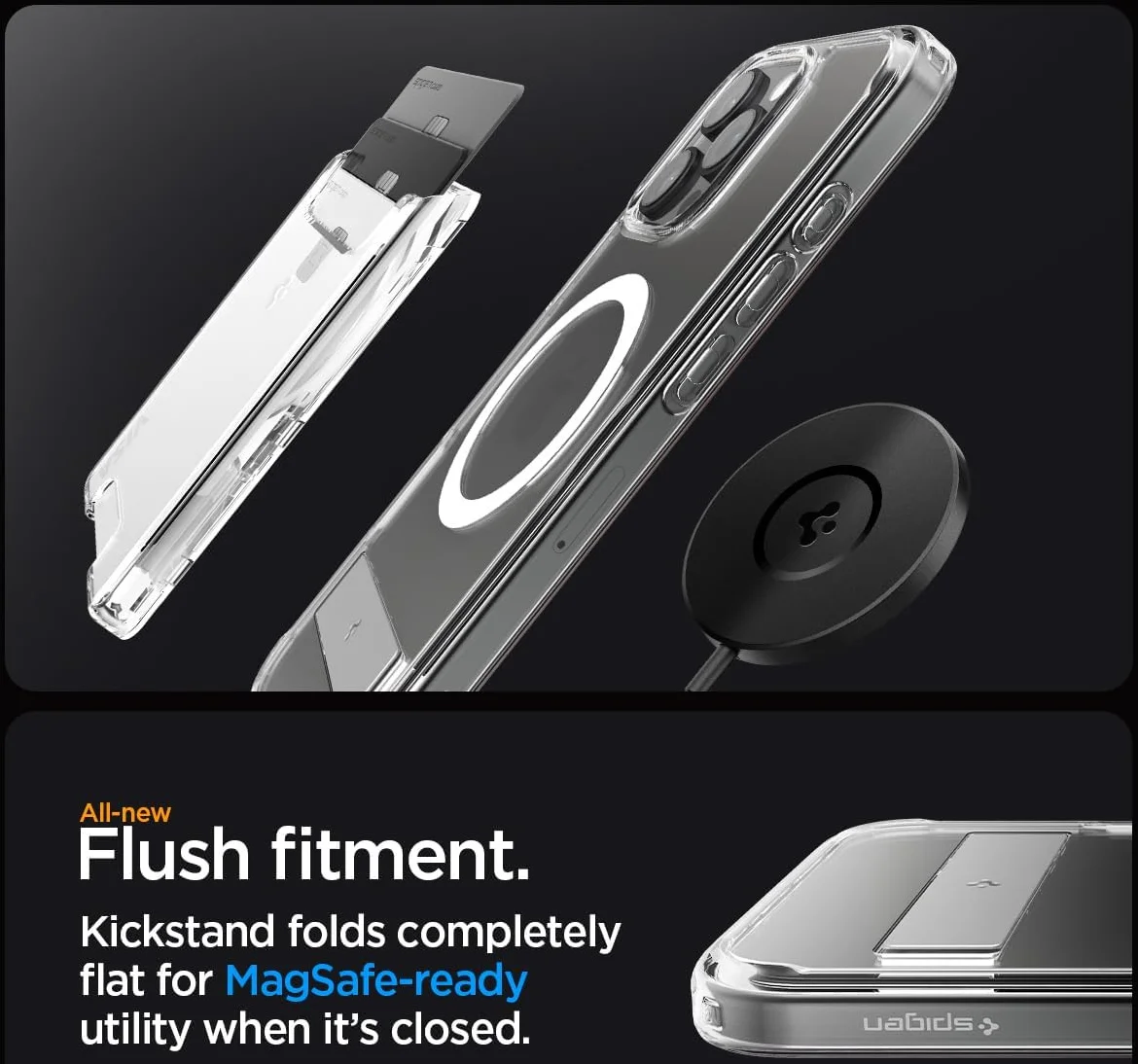 Spigen Ultra Hybrid S MagFit Apple iPhone 16 Pro Max Hoesje Transparant afbeelding 7