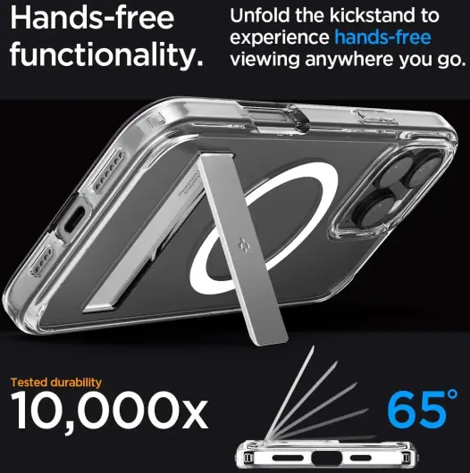 Spigen Ultra Hybrid S MagFit Apple iPhone 16 Pro Max Hoesje Transparant afbeelding 4