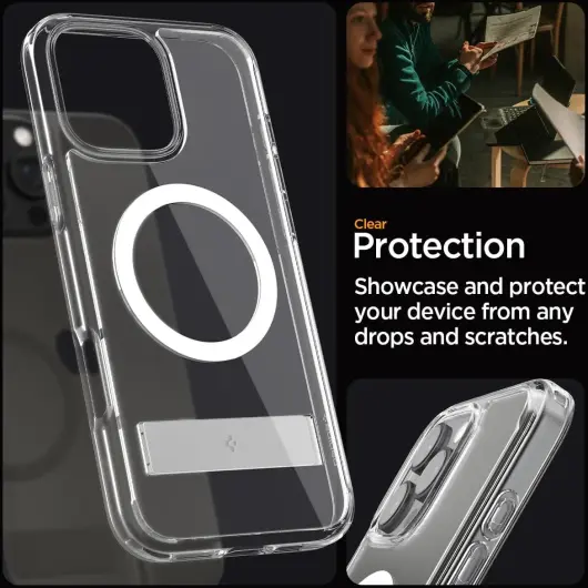 Spigen Ultra Hybrid S MagFit Apple iPhone 16 Pro Max Hoesje Transparant afbeelding 5