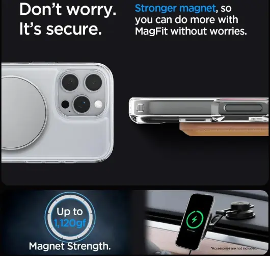 Spigen Ultra Hybrid S MagFit Apple iPhone 16 Pro Max Hoesje Transparant afbeelding 8