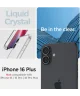 Spigen Liquid Crystal Apple iPhone 16 Plus Hoesje Back Cover Transparant