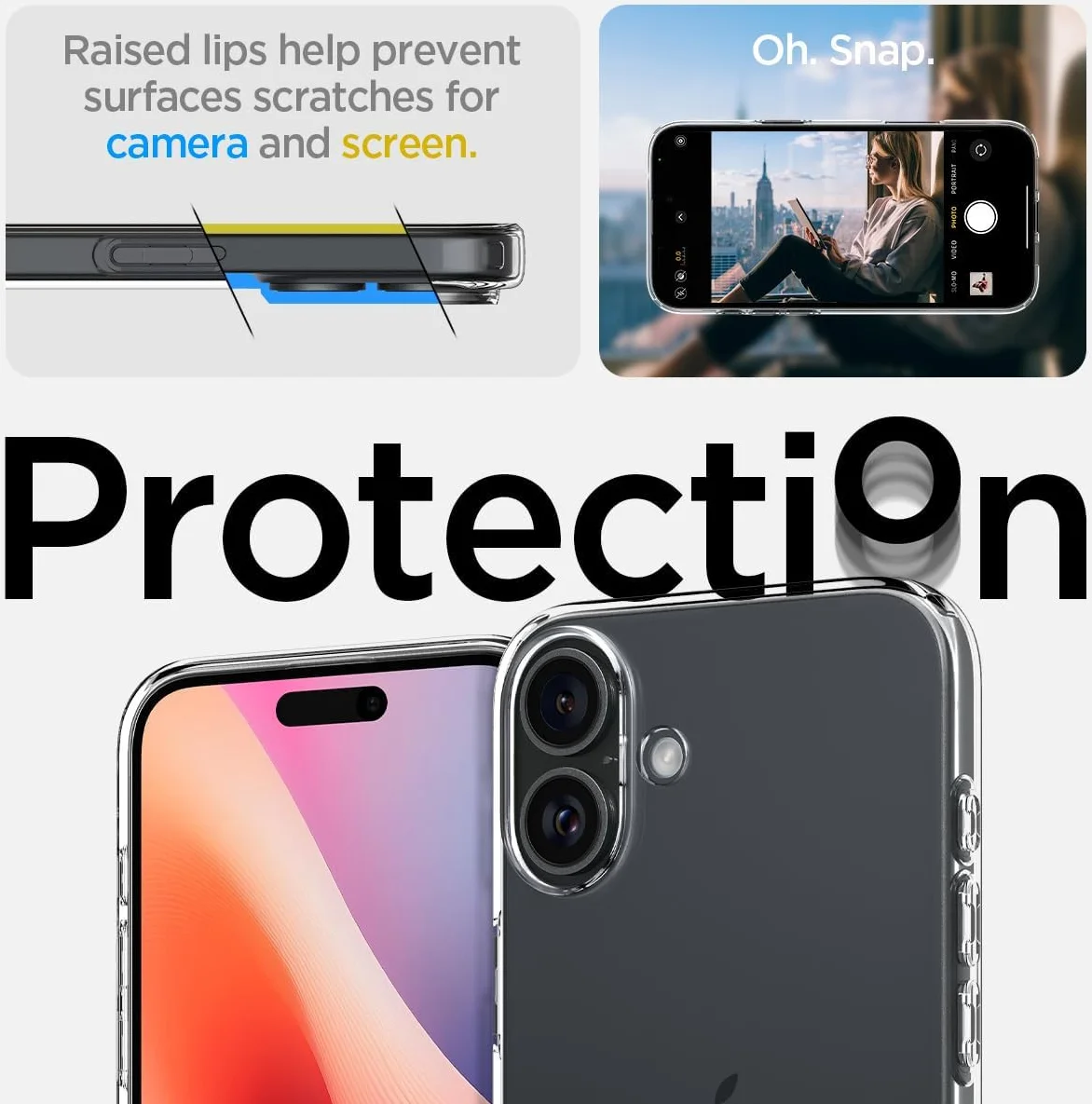 Spigen Liquid Crystal Apple iPhone 16 Plus Hoesje Back Cover Transparant afbeelding 5