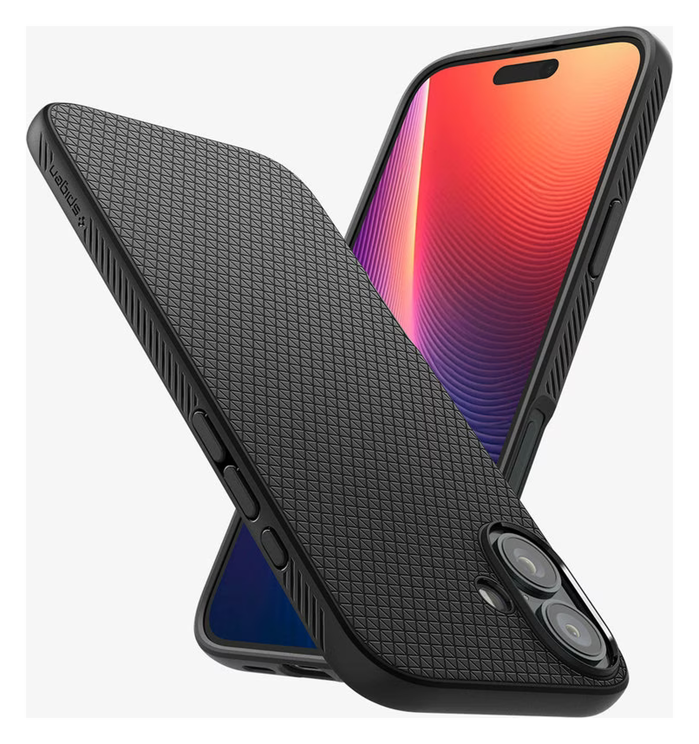 Spigen Liquid Air Apple iPhone 16 Plus Hoesje Back Cover Zwart afbeelding 2