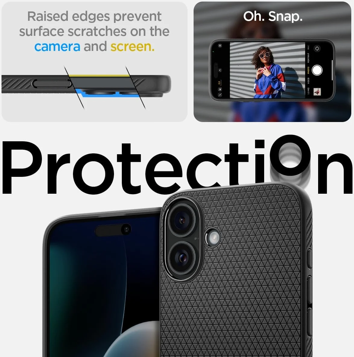 Spigen Liquid Air Apple iPhone 16 Plus Hoesje Back Cover Zwart afbeelding 5