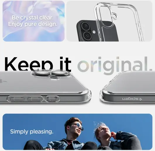 Spigen Ultra Hybrid Apple iPhone 16 Plus Hoesje Back Cover Transparant afbeelding 3