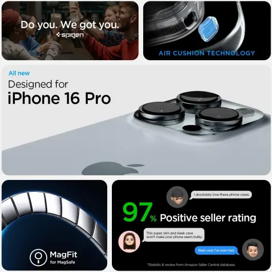 Spigen Tough Armor Apple iPhone 16 Plus Hoesje MagSafe Back Cover Gunmetal afbeelding 6