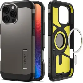 Spigen Tough Armor Apple iPhone 16 Plus Hoesje MagSafe Back Cover Gunmetal