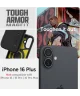 Spigen Tough Armor Apple iPhone 16 Plus Hoesje MagSafe Back Cover Zwart