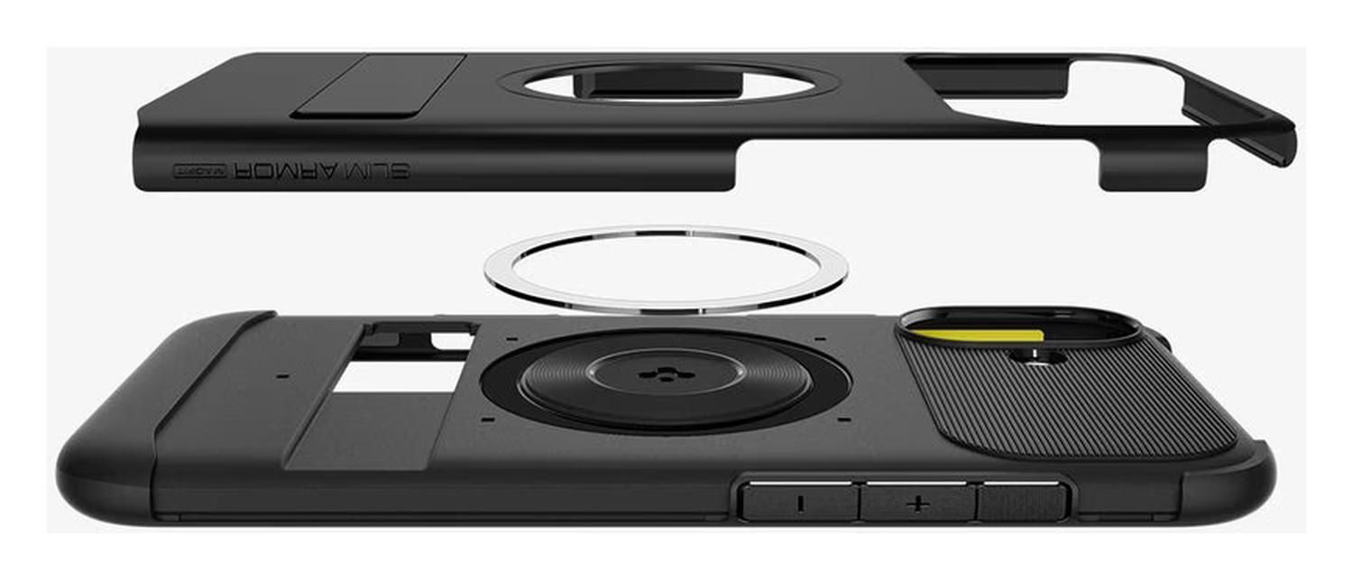 Spigen Slim Armor MagFit Apple iPhone 16 Plus Hoesje MagSafe Zwart afbeelding 6