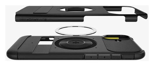 Spigen Slim Armor MagFit Apple iPhone 16 Plus Hoesje MagSafe Zwart afbeelding 6